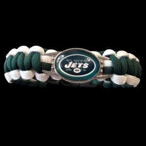 New York Jets Green and White Paracord Bracelet